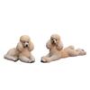Poodle Simulated Resin Model Tabletop Figurine Micro Landscape Garden Decoration
