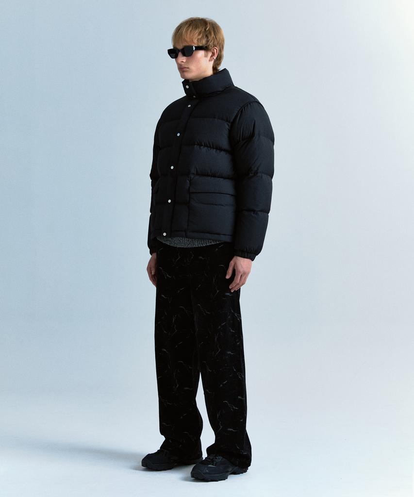 PLAC Corduroy Elastic Wide Pants M91 Rinse Black