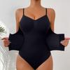Stevige Buikcontrole String Bodysuit Shapewear met Ritsriem Dames Fajas Body Shaper Taille Trainer Slim Cincher Korsettops