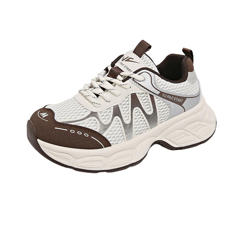 Ins Korean Version of the New Dad Shoes Girl 2025 Autumn Student Sports Running Shoes Casual Shoes Platform Heightening Shoes 319