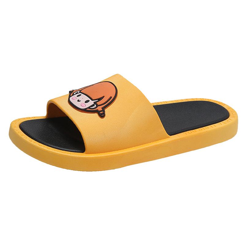 Indoor slippers women's summer home non-slip bath home cute bathroom can wear couple slippers men