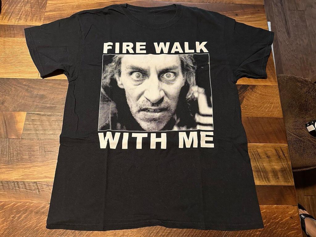 Fire Walk With Me Movie Black T-Shirt Cotton Unisex Tee