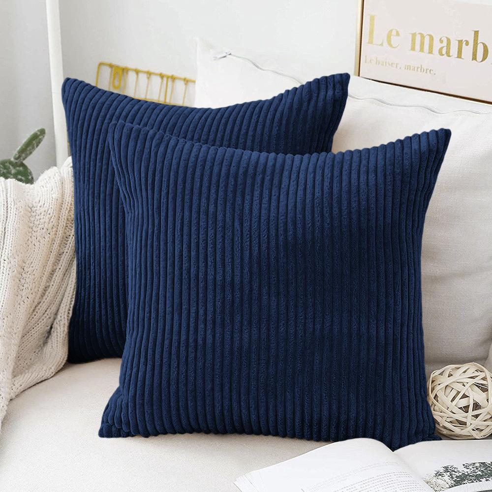 Mjuk Plysch Flanell Kuddfodral Manchestertyg Kuddfodral 40X40 45X45 50x50cm Fluffigt Soffkuddfodral för Soffa Vardagsrumsinredning
