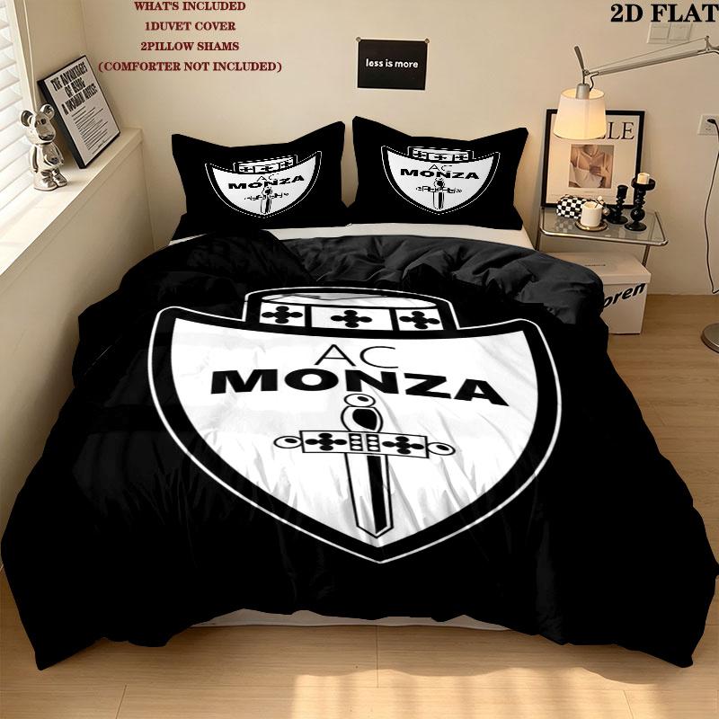Ac Monza Pattern Bedding uilt Set uilt Cover Pillowcase Home Decoration Birthday Gift (1 * duvet cover + 2 * pillowcase without core)