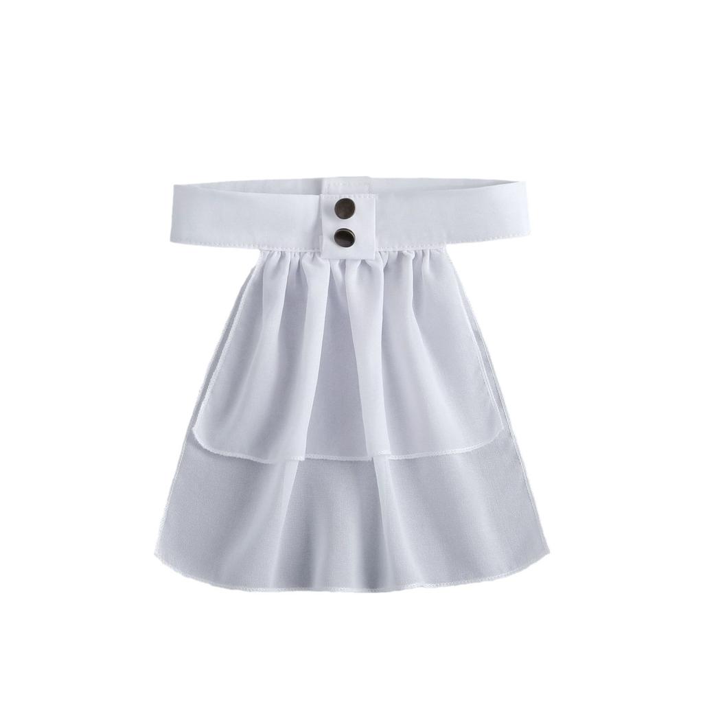 Perfect Match Women Double Layer Shirt Fake Collar Ties Ladies Female Detachable Neckwear For Fake Collar Sweater Dress Clothing Decor