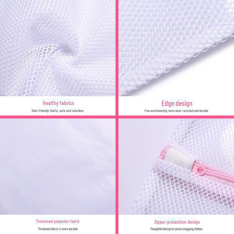 Set di Sacchetti per Biancheria in Rete Ispessita - Sacchetti per Lavaggio Intimo e Reggiseni con Cerniere