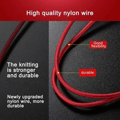 3 In 1 USB Type C Cable Phone Charge Cable Nylon Braided Universal Charging Data Cord For Iphone 14 Xiaomi Huawei Mate 40
