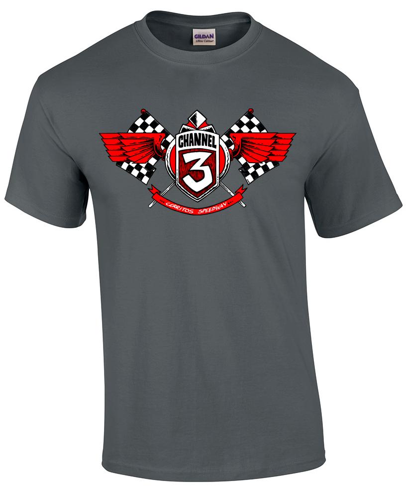 Channel 3 Tshirt By Chris Shary Limited to 300 Punk Hardcore Rare Unisex T-Shirt L