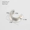 2PCS/Lot Wardrobe Bracket Heavy Duty Stainless Steel Rod Socket Flange Holder Closet End Support 19/22/25/32mm, U shaped