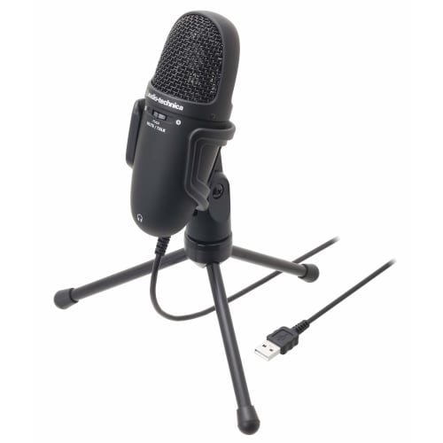 Audio-Technica USB Condenser Microphone AT9934USB for Working from Home, Live Broadcasting, Recording, Video Streaming, and Podcasts