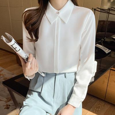 Women's Professional Chiffon Long Sleeve Top - 2025 Spring Fashion