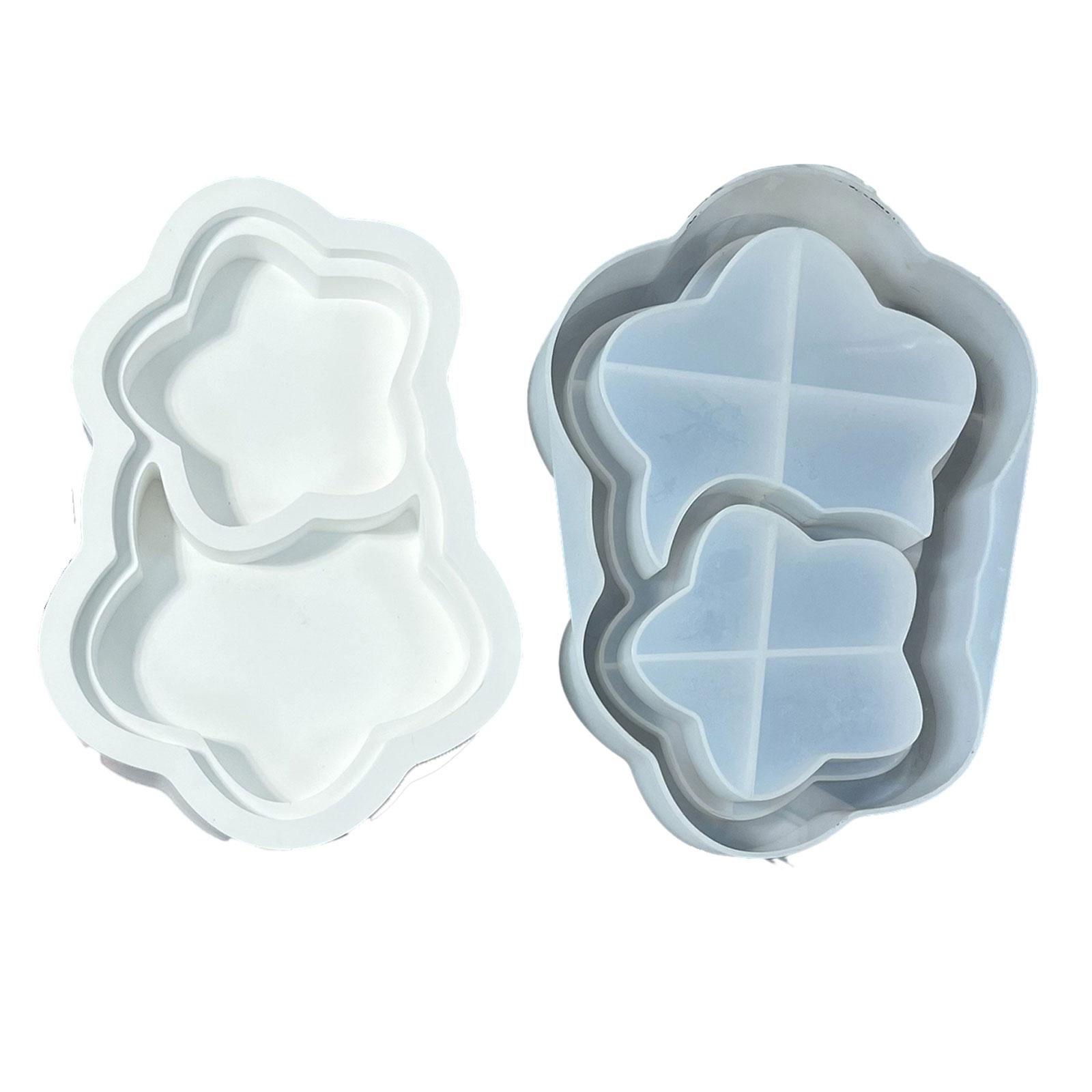 

Lustrous Silicone Mold Resin Trays Casting Mold Star/Cloud/Stone Pattern Pallet Molds Jewelry Mould for DIY Lover 1