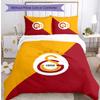 Set Lenzuola 3 Pezzi Stampato Galatasaray FC Traspirante Copripiumino con Federe Biancheria da Letto Decorativa per Camera da Letto Casa
