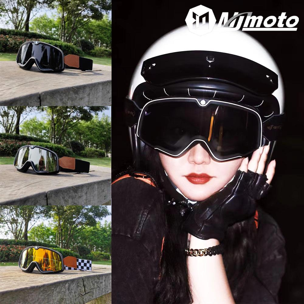 Buy New Motorcycle Helmet Goggles Retro Motocross Riding Cycling