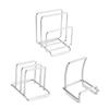 Stable Stainless Steel Cutting Board Holder Rustproof Space Saving Pot Lid Stand Draining Water Anti-slip Kitchen Storage Rack