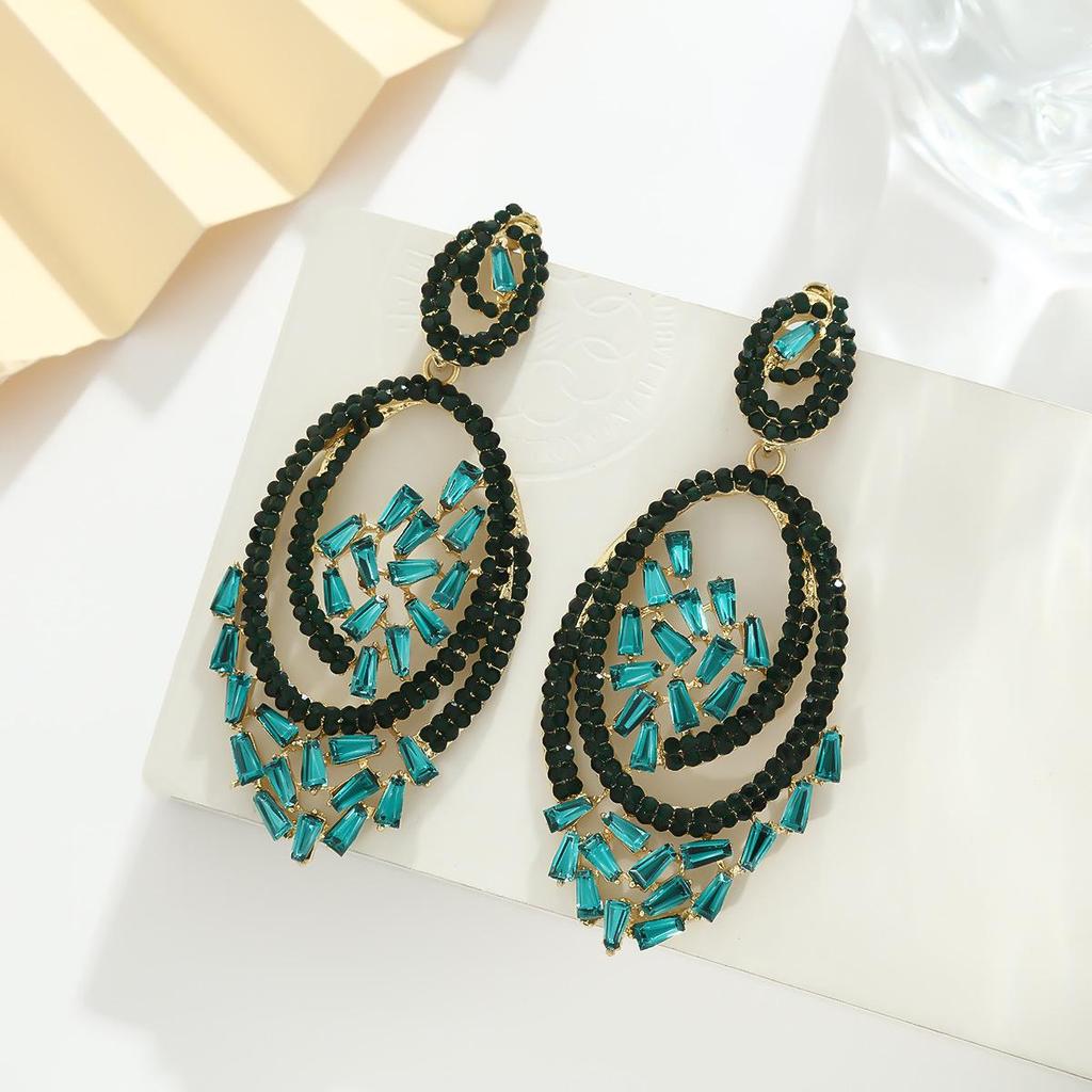 Chinese-Style Hollow Round Earrings: Bold, Stylish Design for Trendy Women