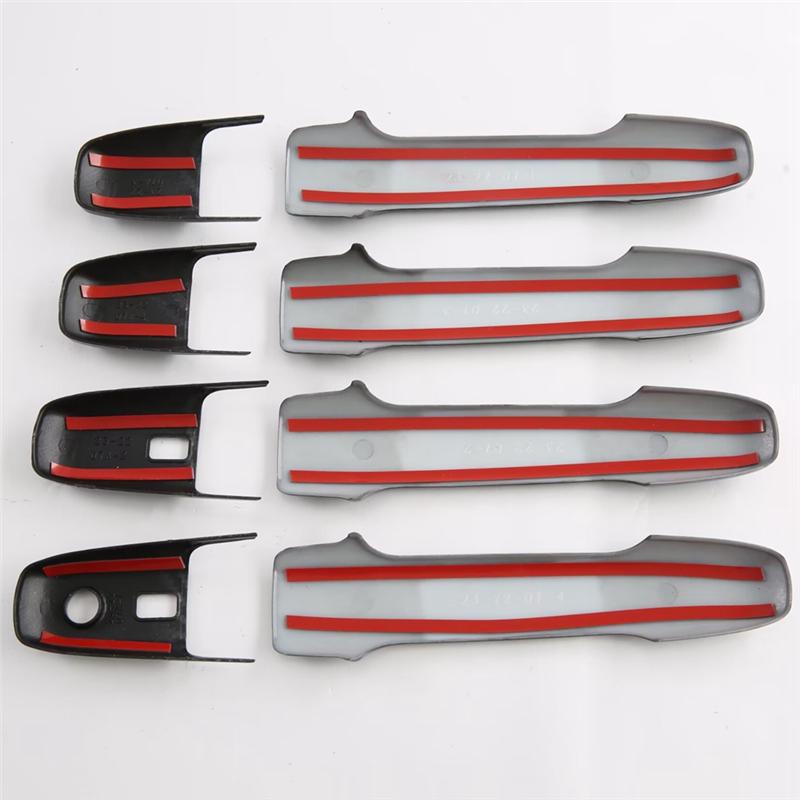 For Toyota Veloz -2024 Carbon Fiber Car Exterior Door Handle Cover Trim Replacement