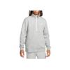 Nike Logo Print Solid Color Loose Fit Long Sleeve American Sweatshirt Men sweatshirt Light-Gray DD4733-066