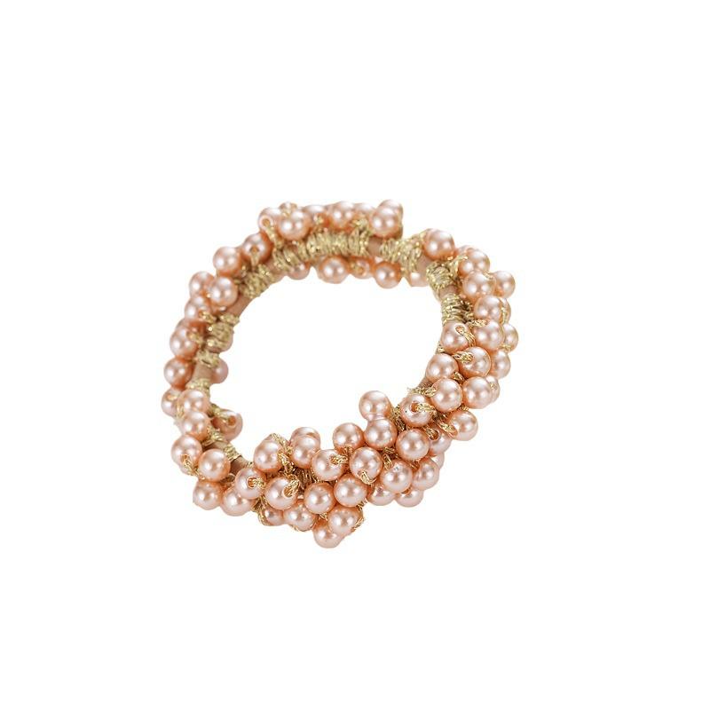 Perlen Haargummi - Blumiges Elastisches Band für Mädchen