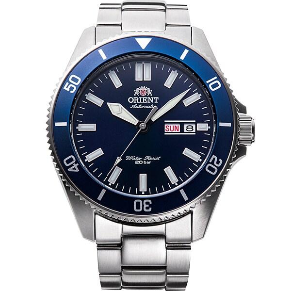 

Orient Мужской TRN-AA0007L (Спортивный дайверский стиль) Круглые часы из серебристой нержавеющей стали, аналоговые