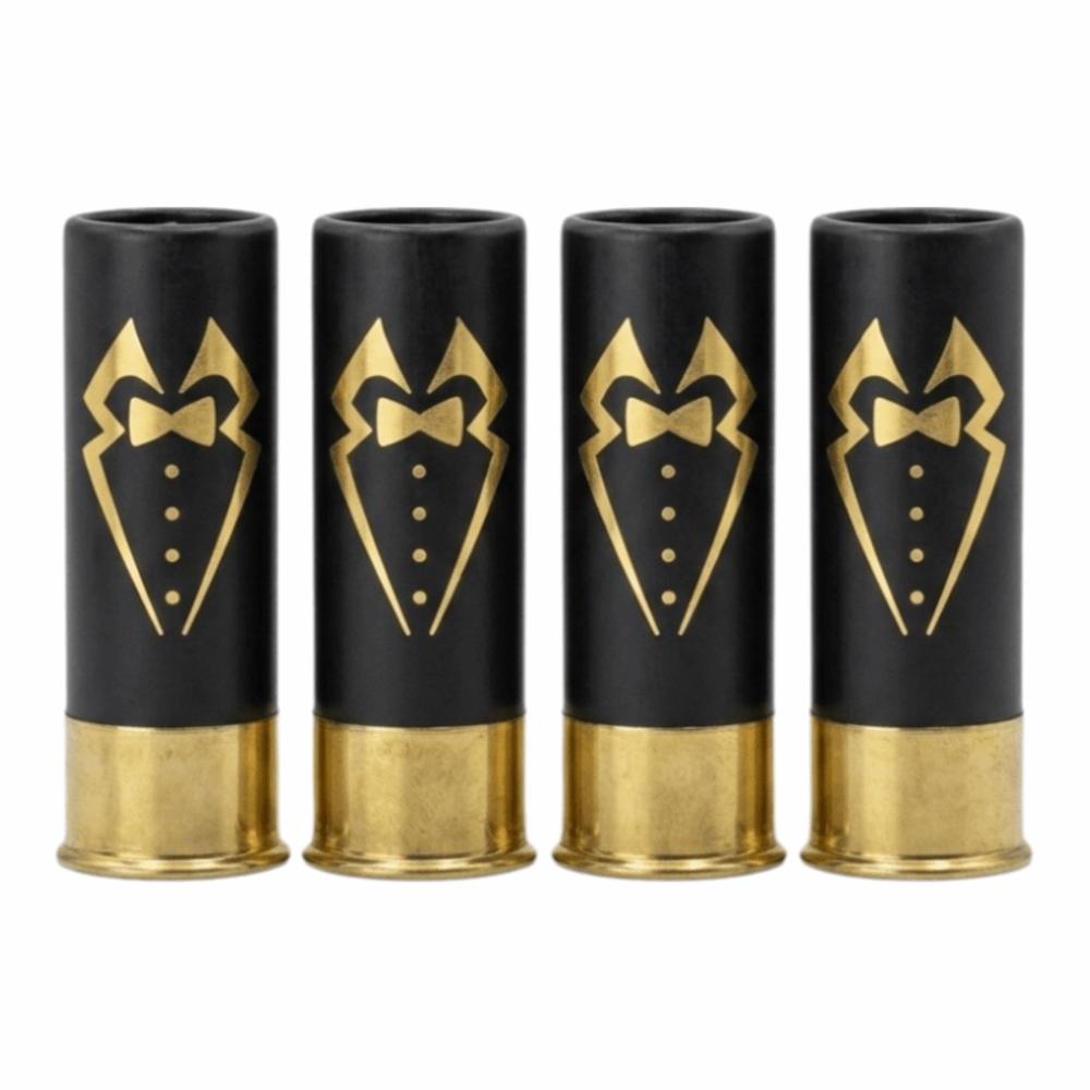 

4PCS/Set 12 Gauge Shot Glass Drinking Cup Food Grade Plastic Tequila Glasses Creative 36ML Capacity Flat Cup Party Drinkware
