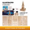 Ugears Lighthouse of Alexandria Wooden Craft No Glue or Tools Required Puzzle, Model,