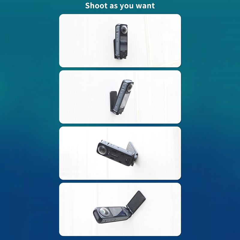 Suport magnetic pentru cameră sport pentru camera de acțiune Insta360 X3 X4 Suport suport de birou Bază montată pe perete pentru video video auto Vlog