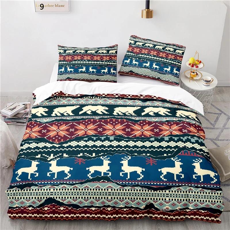 Fashion Nordic Printed 3d Bedding Set Duvet Cover Set Pillowcase Twin Full Queen King Size Bedclothes Bed Linen Drop Shipping