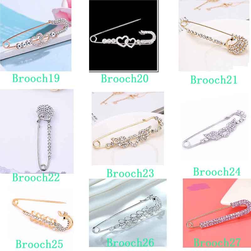 Crystal Women Fashion Rhinestone Pins  Brooches Butterfly Corsage Jewelry