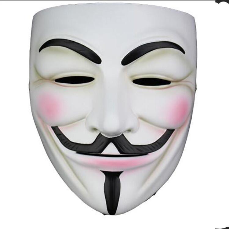 For V Vendetta White Copper V Monster Resin Mask Dance Party Halloween Carnival
