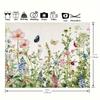 1Pc Vibrant Floral and Plant Background Decoration - Durable Polyester Photo Prop for Unforgettable Parties