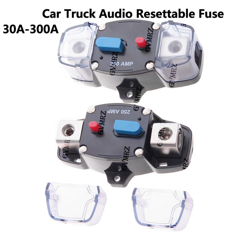 12-48VDC 30A-300A Car Truck Audio Resettable Fuse Circuit Breaker with Power Protect 50A 80A 60A Circuit Breaker 100A 150A 200A 200A