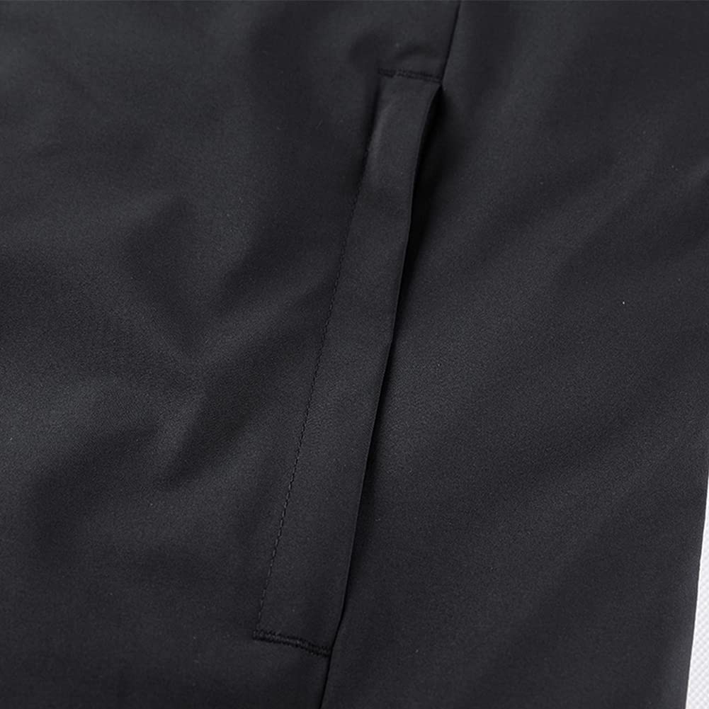 Kelme Men's Padded Down Jacket, Thick Down Coat, Hooded, Short, Water-Repellent (Black, Size S)