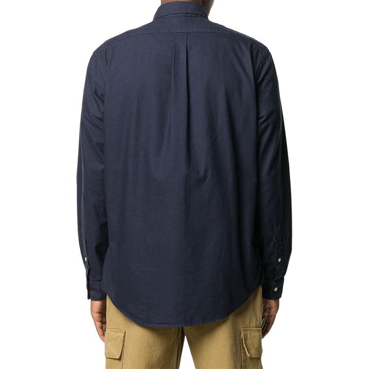 Polo Ralph Lauren Logo Print Button-Down Collar Shirt Men shirts Blue 710772290-002