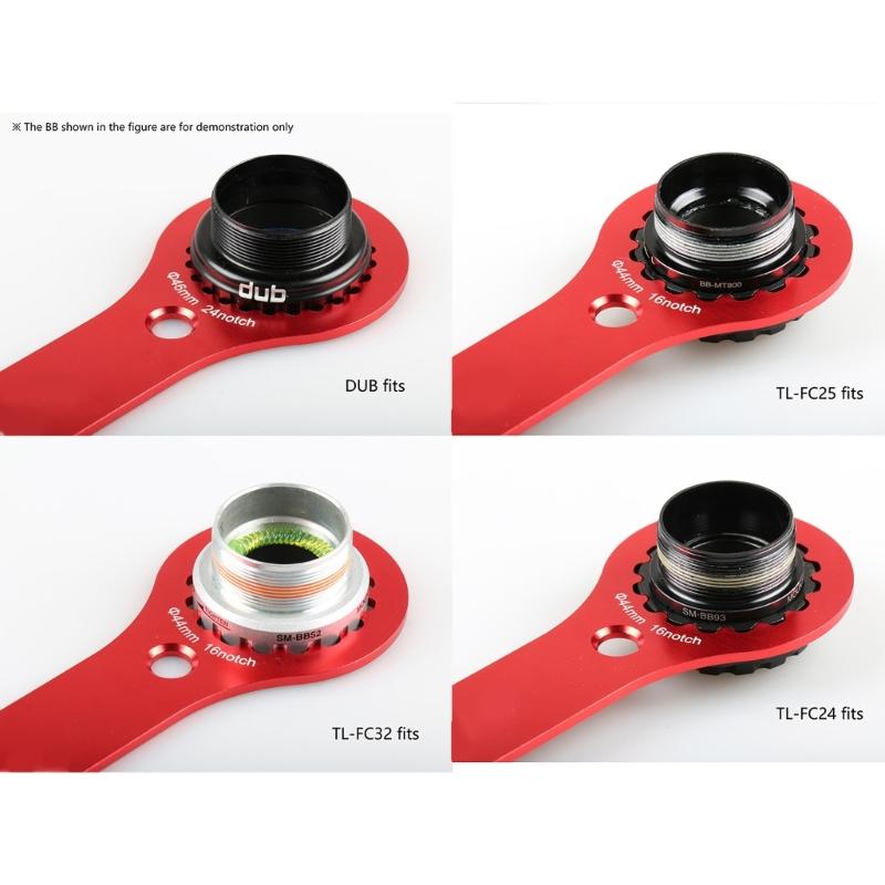 Durability Multipurpose Bike Bottom Brackets Wrenches Compacts Bike Repair Tool for Professional Maintenance
