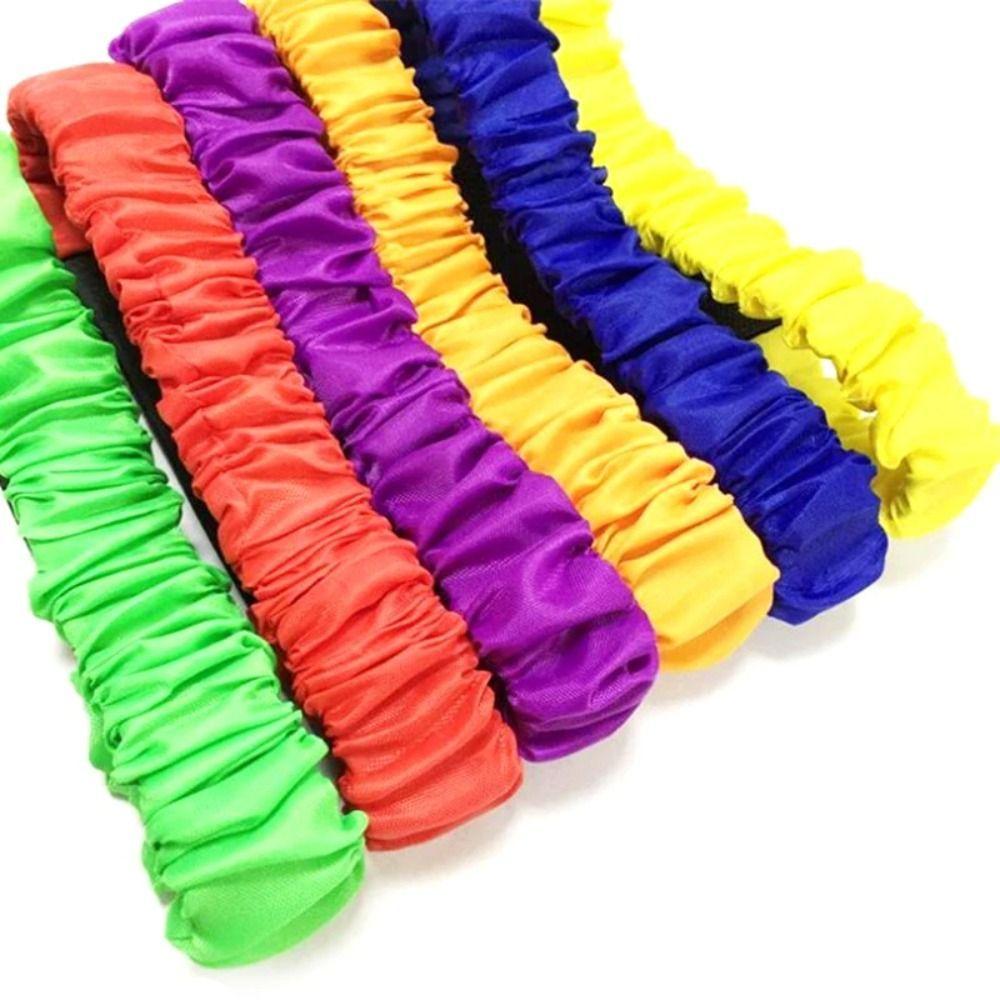 2 Person 3 Foot Group Game Elastic Puttee Multi Person Parent-child Game Sports Game Pros Solid Color Elastic Strap Outdoor
