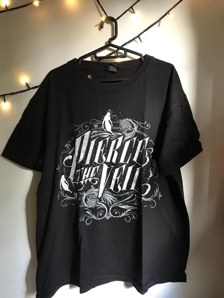 90s Pierce The Veil band Classic style Black T shirt Heavy cotton Unisex T-Shirt XXXXL