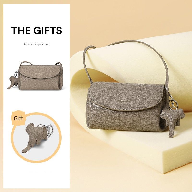 

Mexican Leather Women s Bag 2025 New Arrival Fashion Small Square Bag Women s Bag Fancy Niche Style Shoulder Messenger Bag Smoke camel