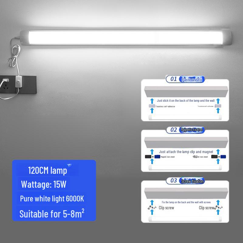Ultra-Bright LED Strip: Three-Proof, Ultra-Thin, Integrated Home Fluorescent Light Tube