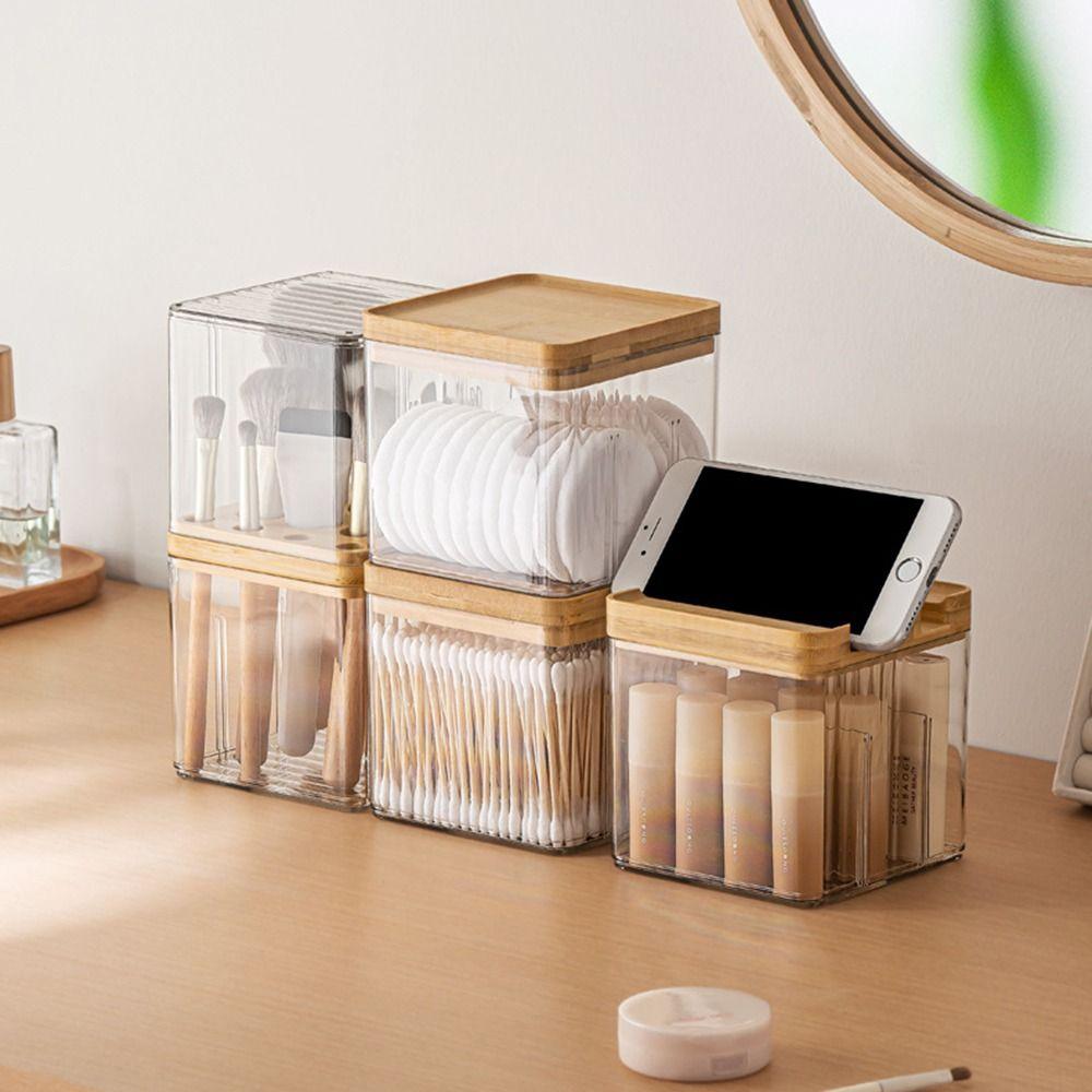Dust-proof Makeup Brush Holder Large Capacity Lipstick Storage Bucket  Bedroom Decoration