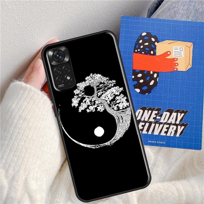 Lebensbaum Yin Yang Hülle Für Xiaomi Redmi Note 12 11 9 8 10 Pro Note 12S 11S 9S 10S Hülle Für Redmi 12C 9C 10C