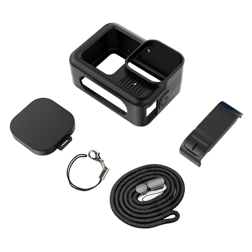 Full Protection Kit for GoPro Hero 9/10/11/12/13 Black - Silicone Cover + Tempered Film + Lens Cap