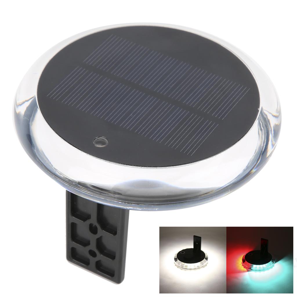 Outdoor Navigation Lights Solar Powered IP67 6 Modes Multiple Functions with Wireless Remote Control