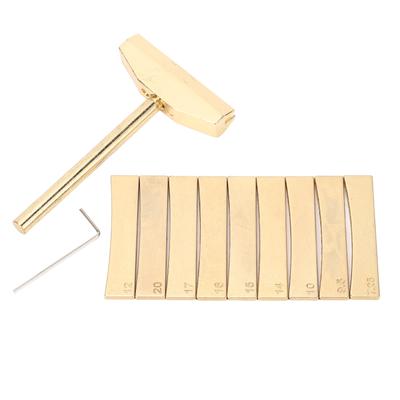 Guitar Fret Press Caul Set High Accuracy Alloy Guitar Fretboard Press Caul with Inserts