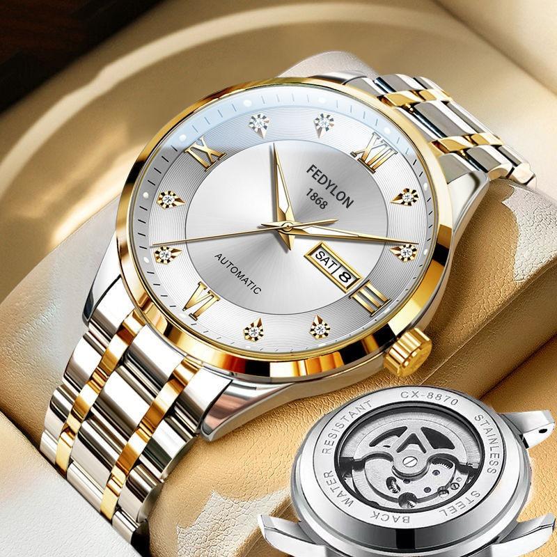 Fatilon's new watch Fully automatic non-mechanical watch Men's watch Waterproof luminous business light luxury watch Men's