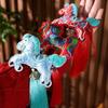 Chinese Red Chinese New Year Incense Packet with Tassel Embroidered Horse Wind Chimes Decoration Portable Zodiac