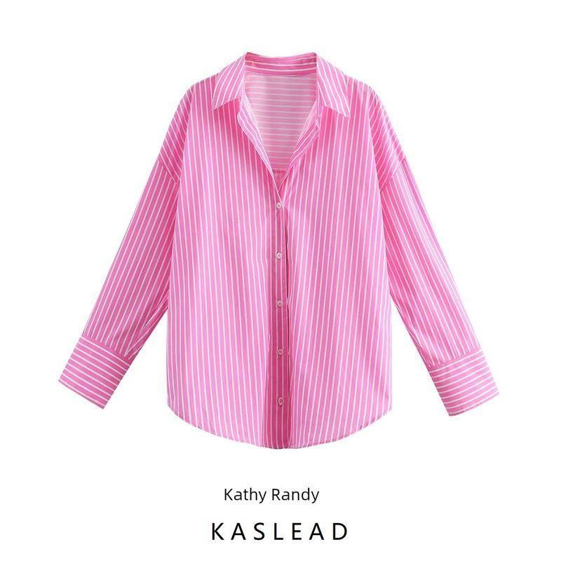 Kaslead New Arrival Women's Fashion Style Fashion Casual Easiest for Match Basic Poplin Shirt 3057422