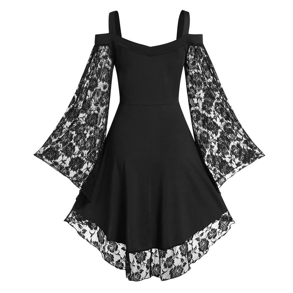 Middelalder Cosplay Halloween Kostymer for Kvinner Karneval Heks Viktoriansk Kjole Kvinner Gotisk Retro Hoff Pluss Størrelse Victoria Kjole