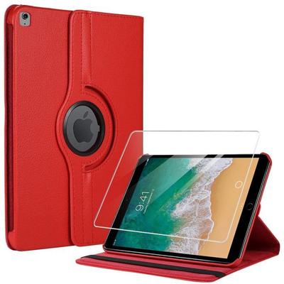 Case + Tempered Glass - BOOLING - for iPad Air 3 / for iPad Pro 10.5" - Rotating Stand - Red