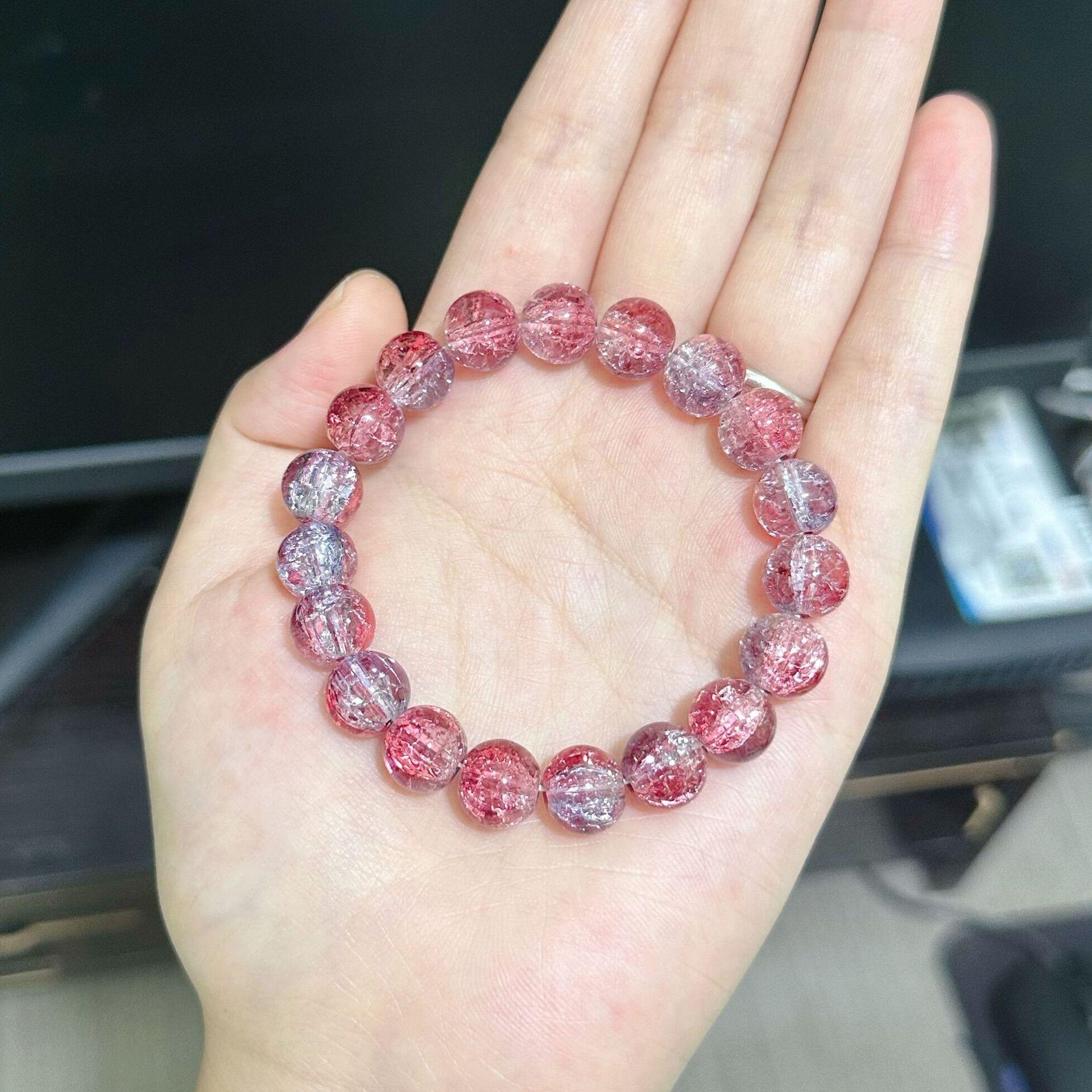 JYL TS Bracelet Star Beaded -Sparkles Hope & Attracts Celestial Luck Two-color explosive pattern [red blue] блестящий лаванды